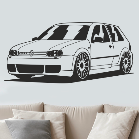 Naklejka na ścianę Volkswagen Golf R32